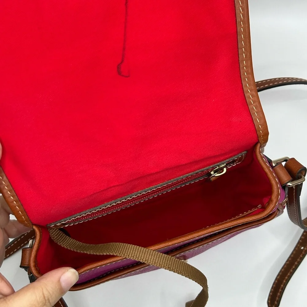 Dooney & Bourke Hallie Magenta Shoulder or Crossbody Bag - Picture 5 of 11